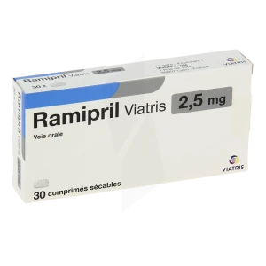 Ramipril Viatris 2,5 Mg, Comprimé Sécable