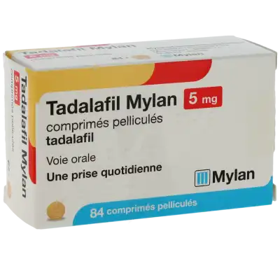 TADALAFIL MYLAN 5 mg, comprimé pelliculé