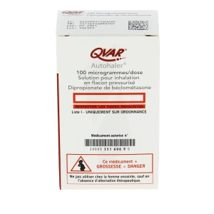 Qvar Autohaler 100 Microgrammes/dose, Solution Pour Inhalation En Flacon Pressurisé