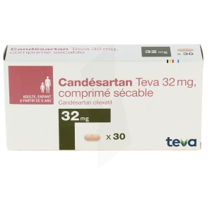 Candesartan Teva 32 Mg, Comprimé Sécable