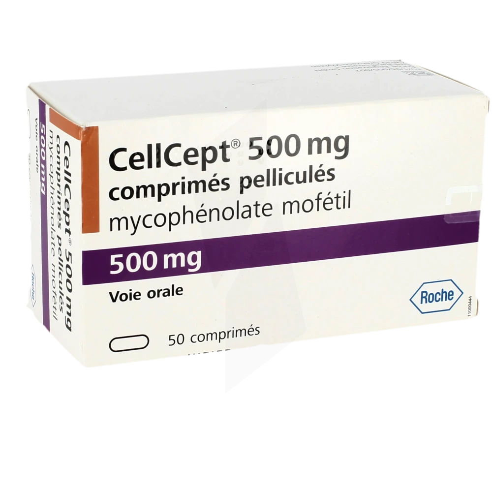 Cellcept 500 Mg, Comprimé Pelliculé