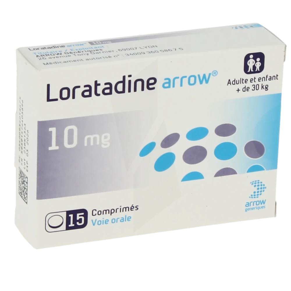 Loratadine Arrow 10 Mg, Comprimé