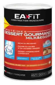 Eafit Milk & Egg 95 Pdr Pour Dessert Gourmand Caramel Beurre Salé Pot/450g