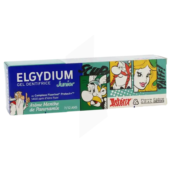 Elgydium Junior Asterix Pâte Dentifrice Menthe Douce T/50ml