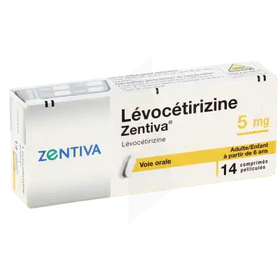 Levocetirizine Zentiva 5 Mg, Comprimé Pelliculé à Bordeaux