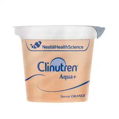 Clinutren Aqua+ Eau Gélifiée Édulcorée Orange 4 Coupelles/125g à GAP