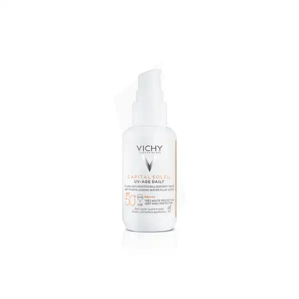 Vichy Capital Soleil Uv-age Daily Teinte Spf50+ Flacon Pompe/40ml