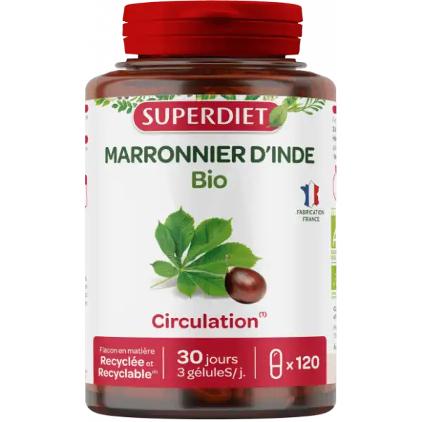 Superdiet Marronnier D'inde Bio Gélules B/120