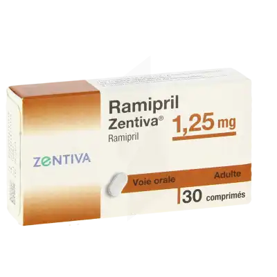 RAMIPRIL ZENTIVA 1,25 mg, comprimé