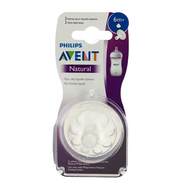 Avent Natural 2.0 Tétine Spéciale Liquides épais B/2