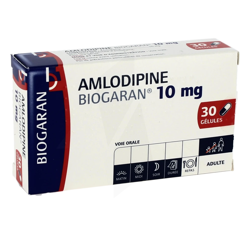 Amlodipine Biogaran 10 Mg, Gélule