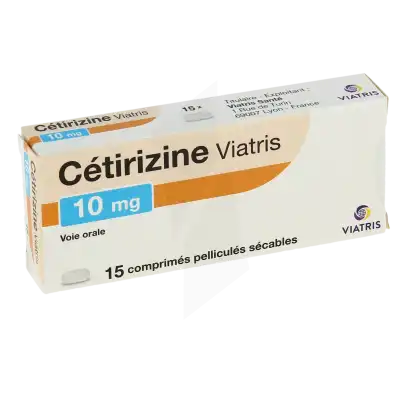 Cetirizine Viatris 10 Mg, Comprimé Pelliculé Sécable à Dreux