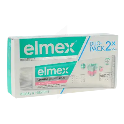 Elmex Sensitive Professional PÂte Dentifrice Gencives Sensibles 2 Tubes De 75 Ml à Vétraz-Monthoux