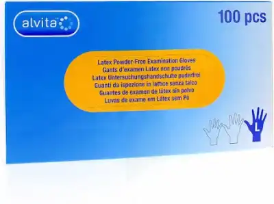 Alvita Gant Examen Latex Non Poudrés L B/100 à Bandol