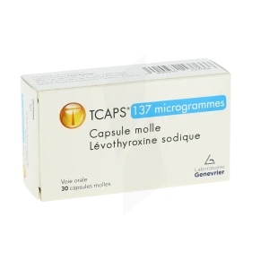 Tcaps 137 Microgrammes, Capsule Molle