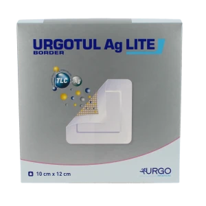 Urgotul Ag Lite Border, 10 Cm X 12 Cm , Bt 16