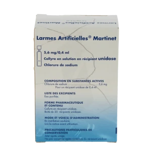 Larmes Artificielles Martinet 5,6 Mg/0,4 Ml, Collyre En Solution En Récipient Unidose