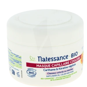 Natessance Carthame Keratine Masque Couleur Pot/200ml