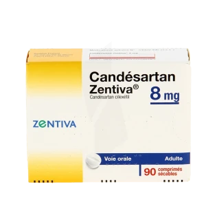 Candesartan Zentiva 8 Mg, Comprimé Sécable