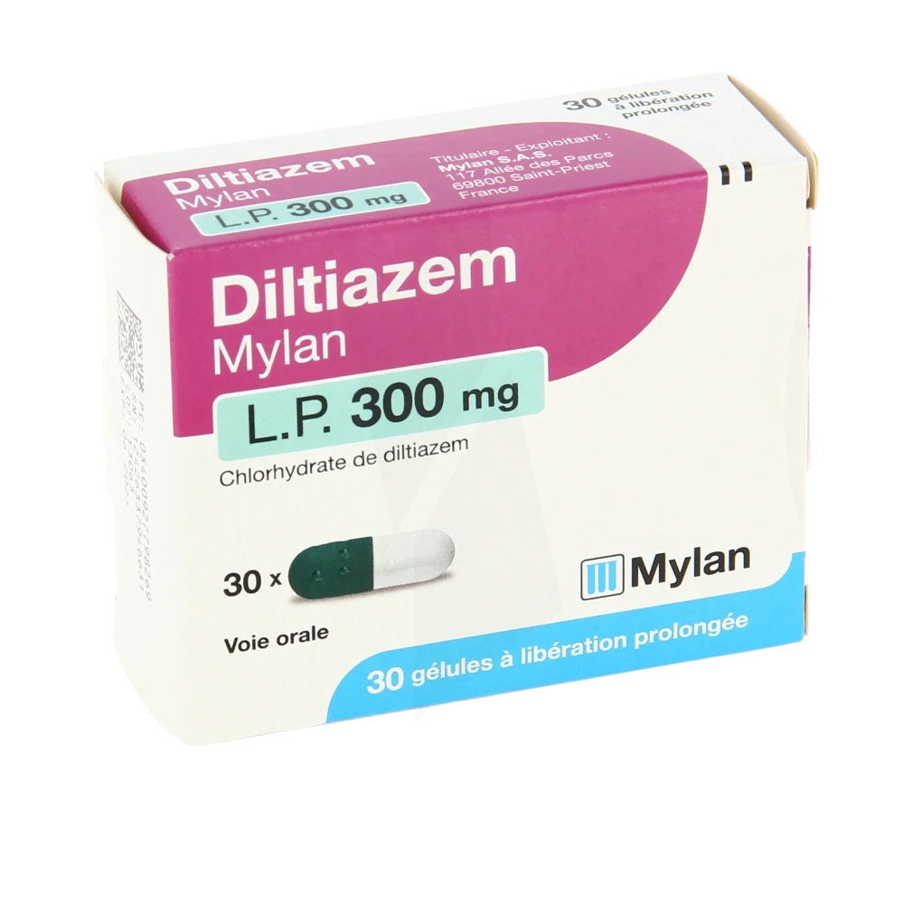 Diltiazem Viatris Lp 300 Mg, Gélule à Libération Prolongée