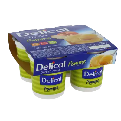 Delical Nutra'pote Nutriment Pomme 4pots/200g à Preignac