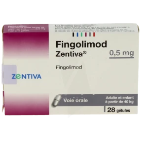 Fingolimod Zentiva 0,5 Mg, Gélule