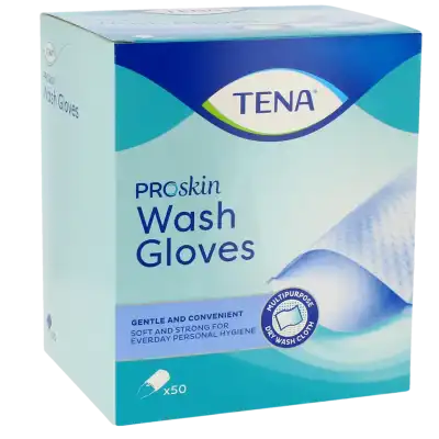 Tena Wet Wash Glove Gant Jetable Soft & Strong B/12 à Mûrs-Erigné