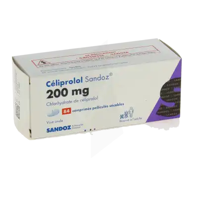 Celiprolol Sandoz 200 Mg, Comprimé Pelliculé Sécable à RUMILLY