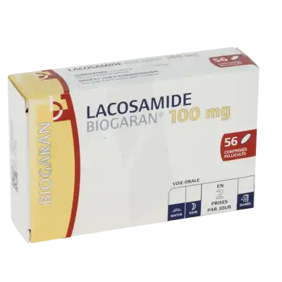 Lacosamide Biogaran 100 Mg, Comprimé Pelliculé à LE LAVANDOU
