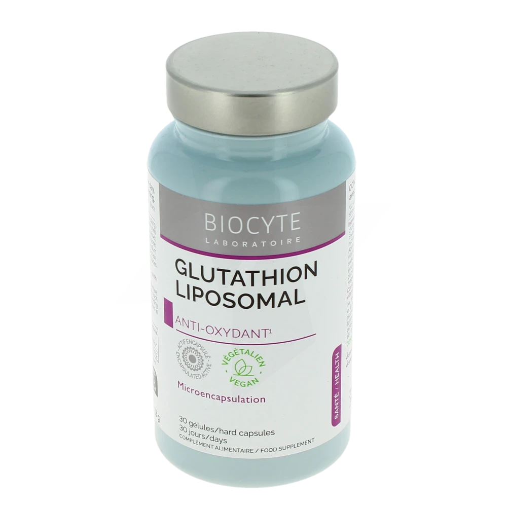 meilleur glutathion liposomal Grande Pharmacie de France - Parapharmacie Biocyte Glutathion Liposomal  Gélules Boîte De 30