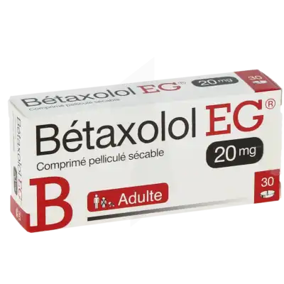 Betaxolol Eg 20 Mg, Comprimé Pelliculé Sécable à LIVRON-SUR-DROME