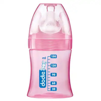 Dodie Initiation+ Biberon Tétine 3vitesses Débit 1 Rose 150ml à  NICE