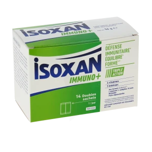 Isoxan Immuno+ Poudre à Diluer 14 Sachets Double + Gourde