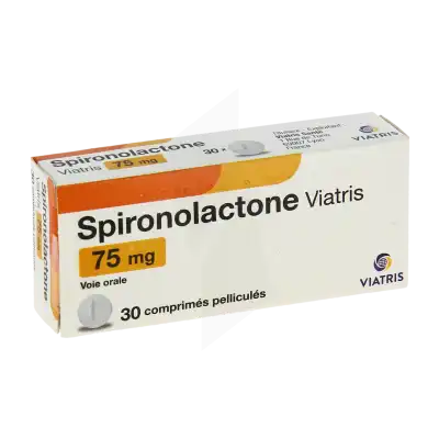 Spironolactone Viatris 75 Mg, Comprimé Pelliculé à CUISERY