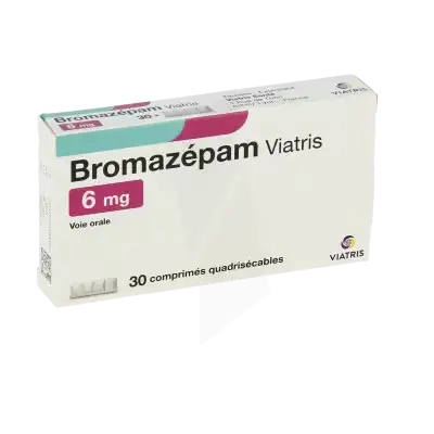 Bromazepam Viatris 6 Mg, Comprimé Quadrisécable à Dreux