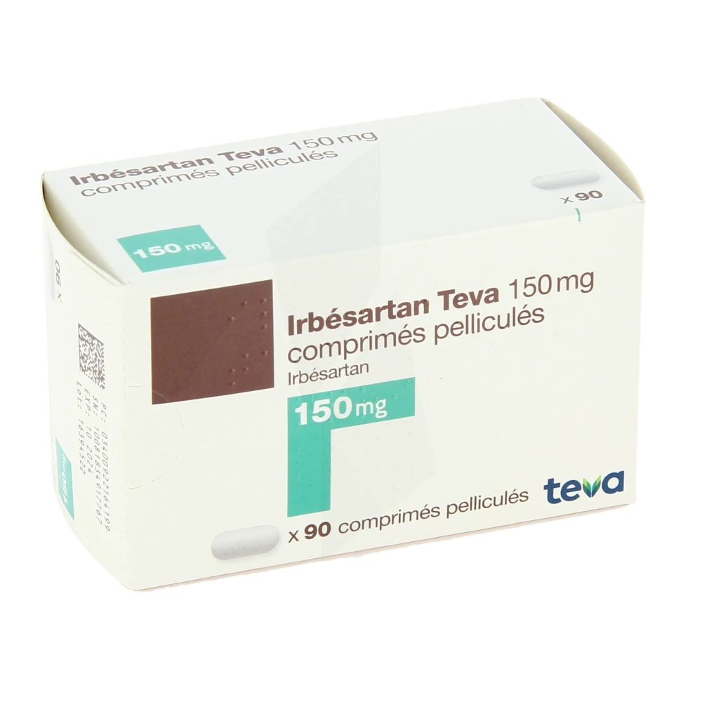 Irbesartan Teva 150 Mg, Comprimé Pelliculé