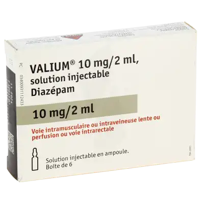 Valium 10 Mg/2 Ml, Solution Injectable à Bordeaux