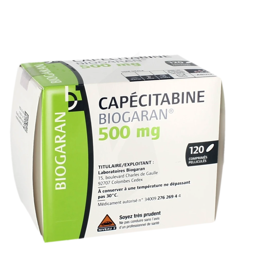 Capecitabine Biogaran 500 Mg, Comprimé Pelliculé