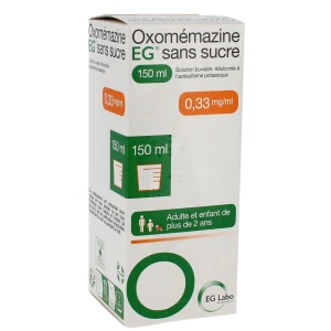 Oxomemazine Eg 0,33 Mg/ml Sans Sucre, Solution Buvable édulcorée à L'acésulfame Potassique