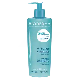 Bioderma Abcderm Lait De Toilette Bébé Nettoyant Sans Rinçage 500ml à Mérignac