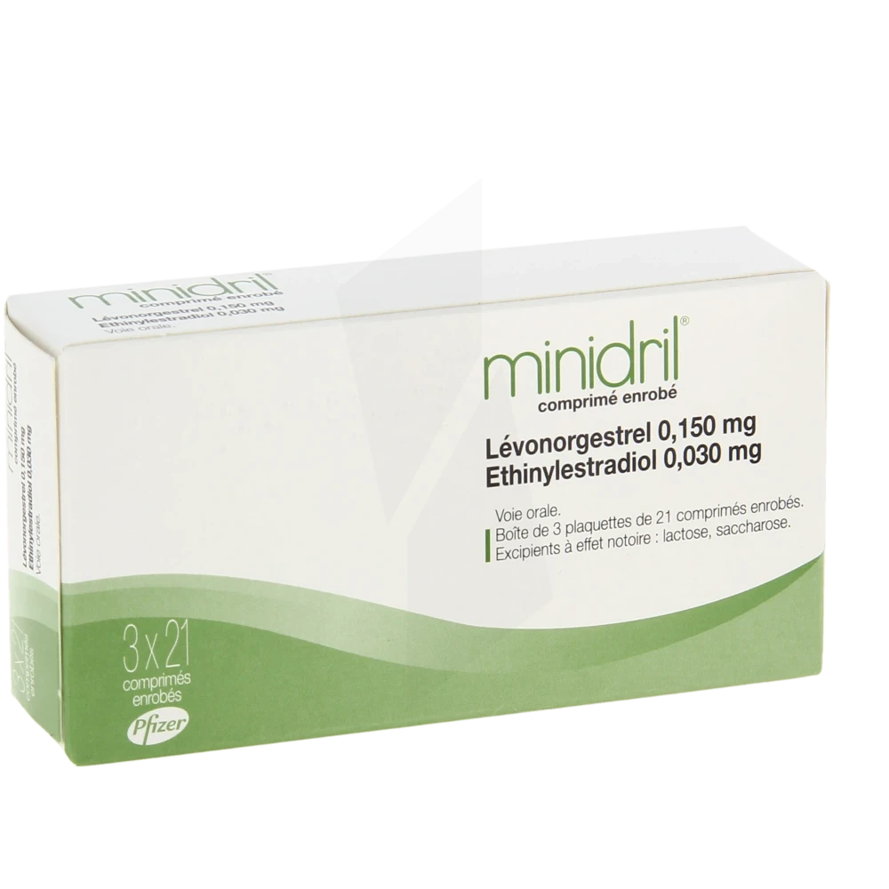 Pharmacie Briel - Médicament Minidril, Comprimé Enrobé ...