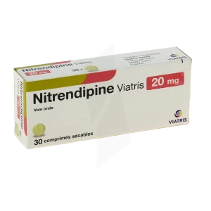 Nitrendipine Viatris 20 Mg, Comprimé Sécable