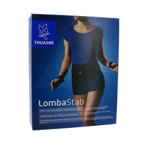 Thuasne Lombastab Ceinture Lombaire Maintien Noir Bleu Hauteur 26cm Taille 1
