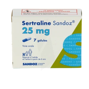 Sertraline Sandoz 25 Mg, Gélule
