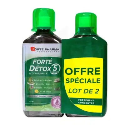 Forte Detox 5 Organes Solution Buvable 2fl/500ml à BIGANOS