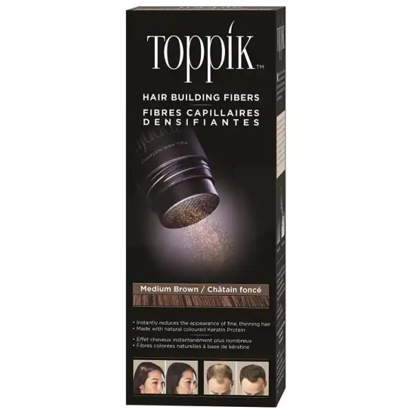 Toppik Fibres Capillaires Densifiantes Châtain Foncé 12g