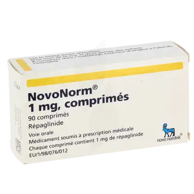 Novonorm 1 Mg, Comprimé à Bordeaux
