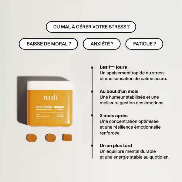 Naali Anti-stress Au Safran Gummies B/42