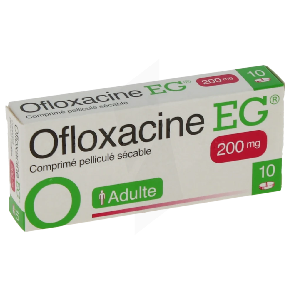 Ofloxacine Eg 200 Mg, Comprimé Pelliculé Sécable