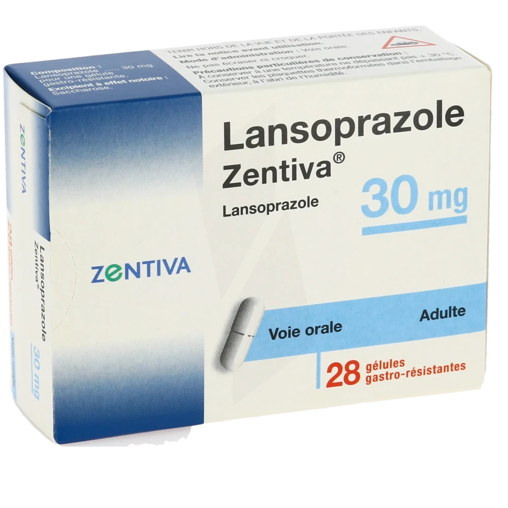 Lansoprazole Zentiva 30 Mg, Gélule Gastro-résistante